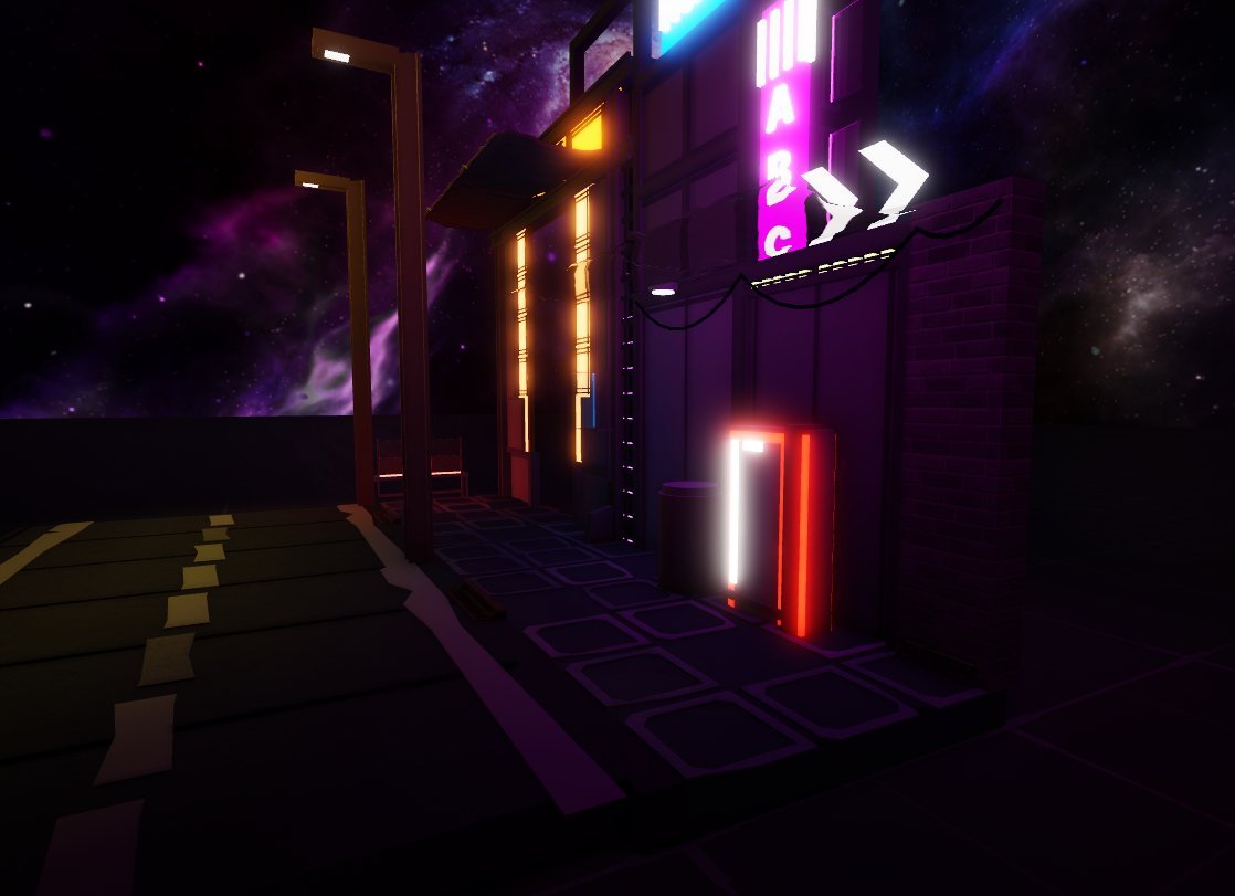 Stylized Sci-Fi Town